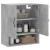 Dulap de perete, gri beton, 60x31x70 cm, lemn compozit GartenMobel Dekor