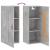 Dulap de perete, gri beton, 34,5x34x90 cm, lemn prelucrat GartenMobel Dekor