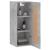 Dulap de perete, gri beton, 34,5x34x90 cm, lemn prelucrat GartenMobel Dekor