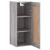 Dulap de perete, gri sonoma, 34,5x34x90 cm, lemn prelucrat GartenMobel Dekor