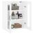 Dulap montat pe perete, alb, 69,5x34x90 cm, lemn prelucrat GartenMobel Dekor
