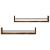 Rafturi de perete cu bare, 2 buc, stejar afumat, 80x16x14 cm GartenMobel Dekor