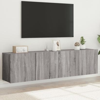 Comodă TV de perete, 2 buc. gri sonoma, 80x30x41 cm GartenMobel Dekor