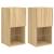 Comode TV cu lumini LED, 2 buc., stejar sonoma, 30,5x30x60 cm GartenMobel Dekor
