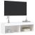 Comodă TV cu lumini LED, alb, 100x30x30 cm GartenMobel Dekor