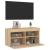 Comodă TV de perete cu lumini LED, stejar sonoma, 80x30x40 cm GartenMobel Dekor