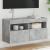 Comodă TV de perete cu lumini LED, gri beton, 80x30x40 cm GartenMobel Dekor