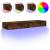 Comode TV cu lumini LED, 2 buc., stejar fumuriu, 60x35x15,5 cm GartenMobel Dekor