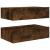 Comode TV cu lumini LED, 2 buc., stejar fumuriu, 60x35x15,5 cm GartenMobel Dekor