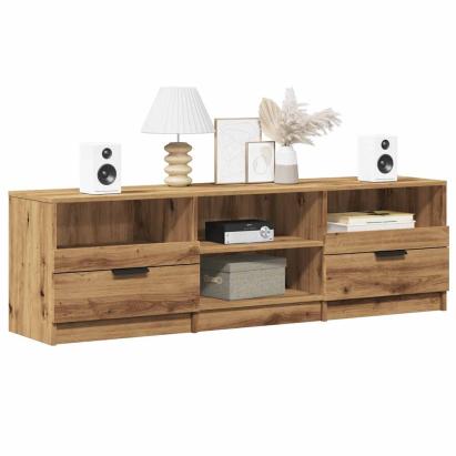 Comodă TV, stejar artizanal,150x33,5x45 cm, lemn prelucrat GartenMobel Dekor