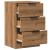 Noptiere, 2 buc., stejar artizanal, 40x36x65 cm, lemn prelucrat GartenMobel Dekor