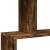 Bibliotecă/separator 4 niveluri stejar fumuriu 70x24x129cm lemn GartenMobel Dekor