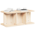 Masă de cafea Natural 80 x 39.5 x 33.5 cm Lemn de brad solid GartenMobel Dekor