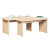 Masă de cafea 2 pcs Natural 100 x 69 x 35.5 cm GartenMobel Dekor