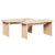 Masă de cafea 2 pcs Natural 100 x 69 x 35.5 cm GartenMobel Dekor