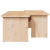 Masă de cafea 2 pcs Natural 100 x 69 x 35.5 cm GartenMobel Dekor