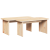 Masă de cafea 2 pcs Natural 100 x 69 x 35.5 cm GartenMobel Dekor