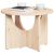Masă de cafea Natural 50 x 50 x 35 cm Lemn de brad solid GartenMobel Dekor