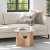 Masă de cafea Natural 50 x 50 x 35 cm Lemn de brad solid GartenMobel Dekor