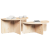 Masă de cafea 2 pcs Natural 79 x 39.5 x 40 cm GartenMobel Dekor