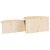 Masă de cafea 2 pcs Natural 79 x 39.5 x 40 cm GartenMobel Dekor