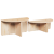 Masă de cafea 2 pcs Natural 79 x 39.5 x 40 cm GartenMobel Dekor