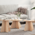 Masă de cafea 3 pcs Natural 49 x 49 x 30 cm Lemn de brad solid GartenMobel Dekor