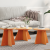 Masă de cafea 3 pcs Maroniu cerat 49 x 49 x 30 cm GartenMobel Dekor
