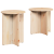 Masă de cafea 2 pcs Natural 41.5 x 41.5 x 41 cm GartenMobel Dekor