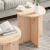 Masă de cafea 2 pcs Natural 41.5 x 41.5 x 41 cm GartenMobel Dekor