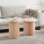 Masă de cafea 2 pcs Natural 41.5 x 41.5 x 41 cm GartenMobel Dekor