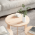 Masă de cafea 3 pcs Natural 47.5 x 47.5 x 27 cm GartenMobel Dekor