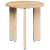 Masă de cafea 3 pcs Natural 47.5 x 47.5 x 27 cm GartenMobel Dekor
