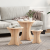 Masă de cafea 3 pcs Natural 46 x 46 x 47 cm Lemn de brad solid GartenMobel Dekor