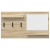 Răcător de paltoane montat pe perete Sonoma oak 90 x 10 x 50 cm GartenMobel Dekor