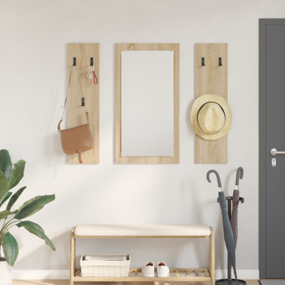 Răcător de paltoane montat pe perete Stejar sonoma GartenMobel Dekor