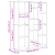 Separator de cameră cu raft Stejar negru 100 x 24 x 140 cm GartenMobel Dekor
