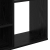 Separator de cameră cu raft Stejar negru 100 x 24 x 140 cm GartenMobel Dekor