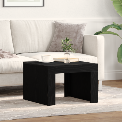 Masă de cafea Stejar negru 50 x 50 x 35 cm Lemn compozit GartenMobel Dekor