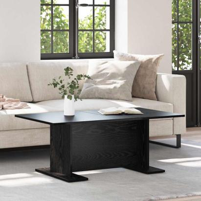 Masă de cafea Stejar negru 103.5 x 60 x 40 cm Lemn compozit GartenMobel Dekor
