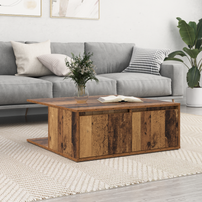 Masă de cafea Lemn vechi 80 x 80 x 31 cm Lemn compozit GartenMobel Dekor
