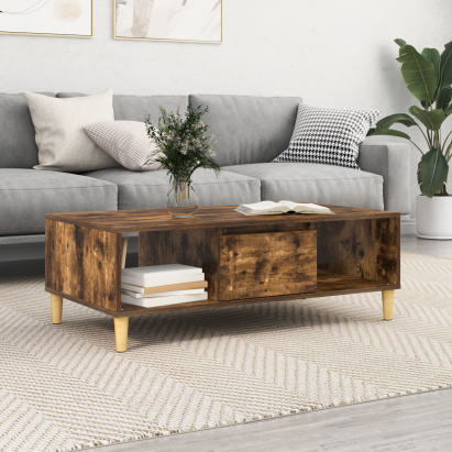cu depozitare cu ușă Stejar afumat 103.5 x 60 x 35 cm Lemn compozit GartenMobel Dekor