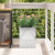 Vază pentru Grădină Argintiu 50 x 32 x 40 cm Oțel inoxidabil GartenMobel Dekor
