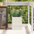 Vază pentru Grădină Argintiu 50 x 32 x 40 cm Oțel galvanizat GartenMobel Dekor