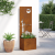 Ghiveci de Grădină cu Panou Decorativ Ruginit 50 x 140 cm GartenMobel Dekor
