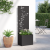 Ghiveci de Grădină cu Panou Decorativ Negru 50 x 140 cm GartenMobel Dekor