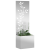 Ghiveci de Grădină cu Panou Decorativ Argintiu 50 x 140 cm GartenMobel Dekor