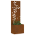 Ghiveci de Grădină cu Panou Decorativ Ruginit 50 x 140 cm GartenMobel Dekor