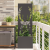 Ghiveci de Grădină cu Panou Decorativ Negru 50 x 140 cm GartenMobel Dekor