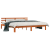 Cadru de pat maro cerat 200x200 cm lemn masiv pin GartenMobel Dekor